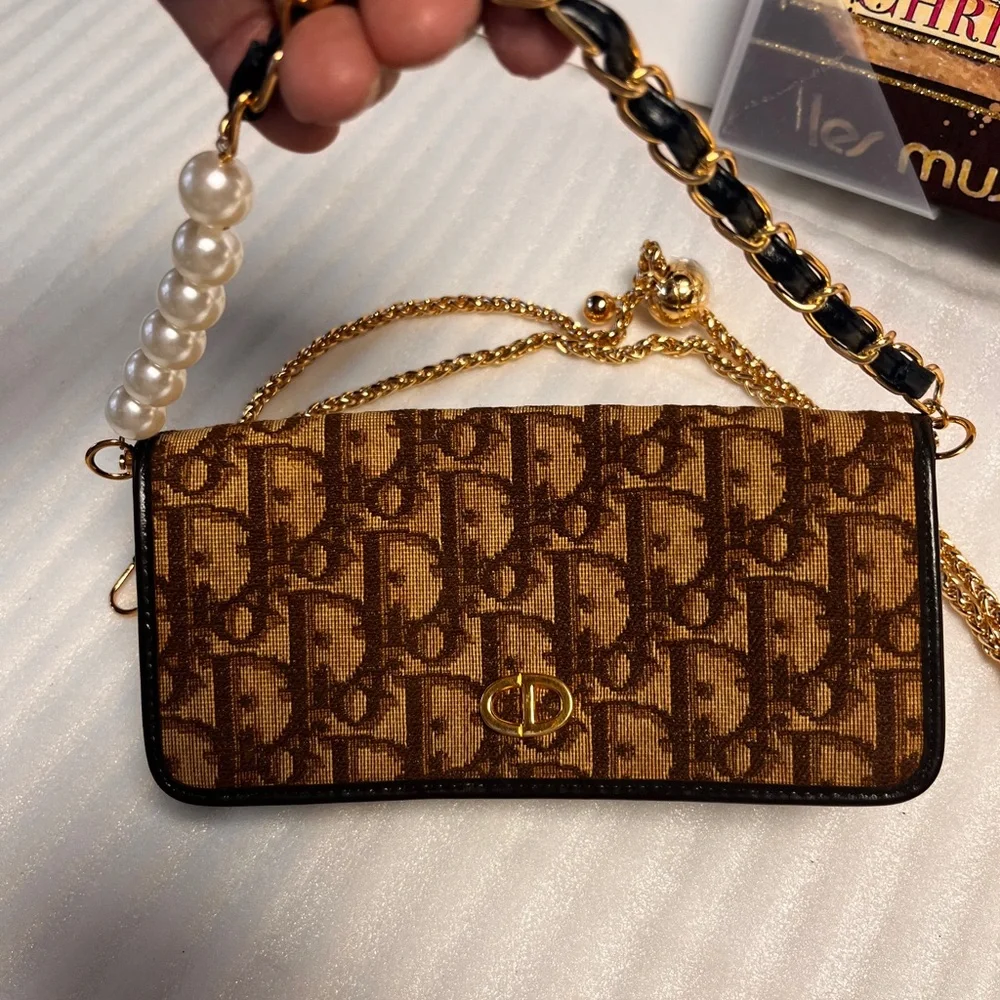 Dior 30 Montaigne Trotter Dior Oblique Monogram Jaquard Canvas Clutch Wallet